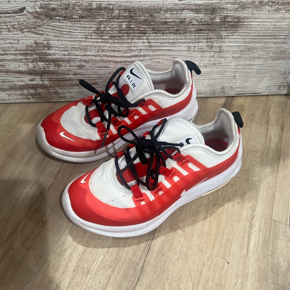 Nike Air Max AxIs Red and White Athletic Shoes
